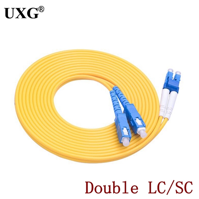 Podwójny kabel krosowy światłowodowy 1m SC LC ST FC UPC do LC UPC Simplex 2.0mm 3.0mm PVC, jednomodowy - Wianko - 7