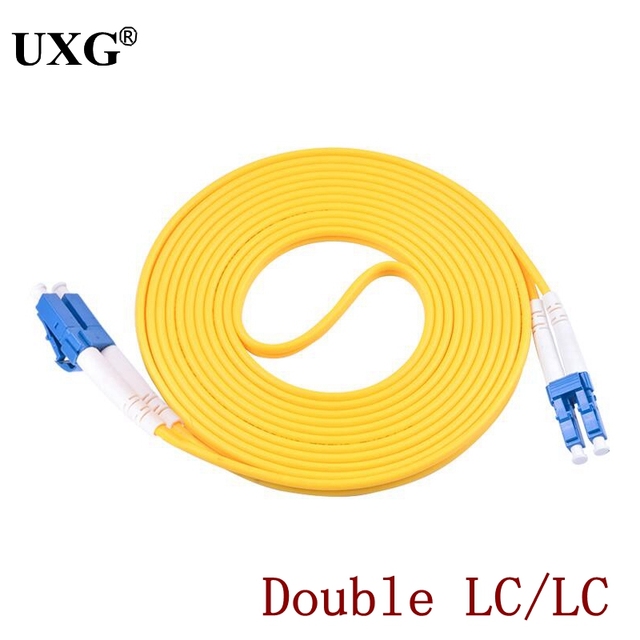 Podwójny kabel krosowy światłowodowy 1m SC LC ST FC UPC do LC UPC Simplex 2.0mm 3.0mm PVC, jednomodowy - Wianko - 2