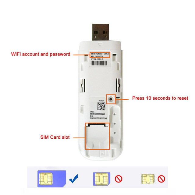 Huawei E8372 LTE 4G USB Modem WiFi - Odblokowany - Model: E8372h-320 - Wianko - 12