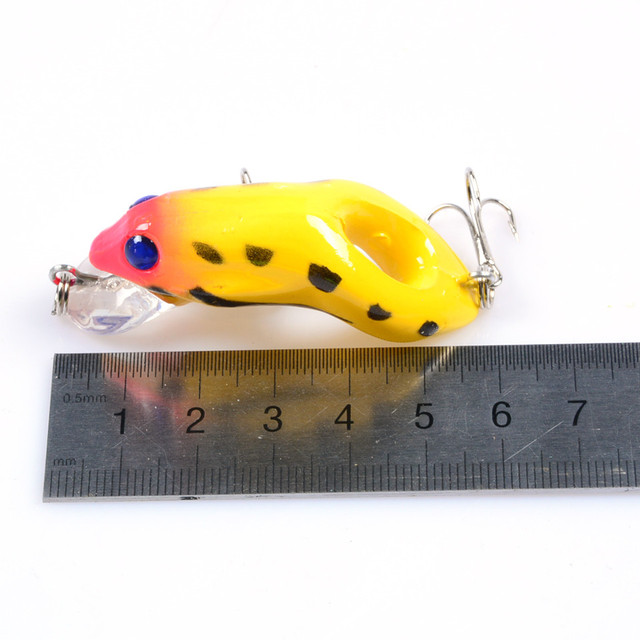 Wobler żaba, 1 sztuka, podwójne śmigła, twarda przynęta Jigging, 55mm, 8.8g, sztuczny Crankbait Minnow, Topwater wędkarski - Wianko - 2