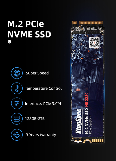 KingSpec M.2 SSD NVME PCIe 128GB - 1TB Ssd m2 Dysk Twardy HDD dla Komputerów Stacjonarnych i Laptopów - Wianko - 6