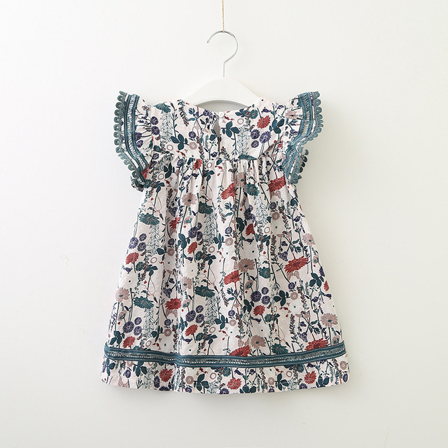 2022 Dziecięce letnie sukienki haftowane długie kamizelki z marszczeniami dla dziewczynek - bawełniana, odzież dla dzieci - Wianko - 76