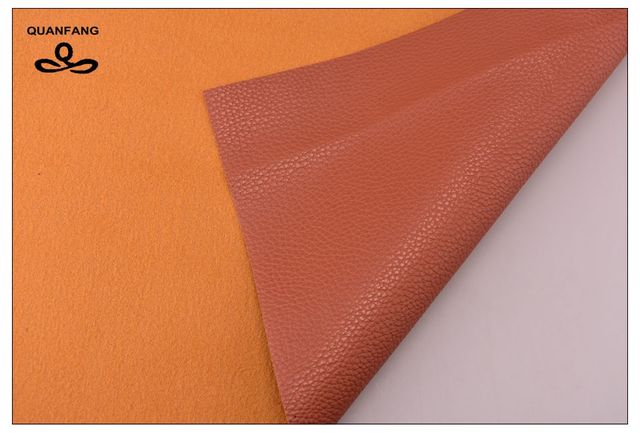 Imitacja skóry tkanina na sofę 20x6cm - jednokolorowa, faux tłoczona, DIY patchwork - cena dotyczy 1 sztuki - Wianko - 46