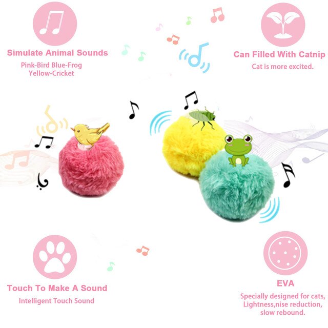 Pluszowa piłka dźwiękowa dla psa - zabawka interaktywna dla szczeniąt Chihuahua i małych psów - Wianko - 12