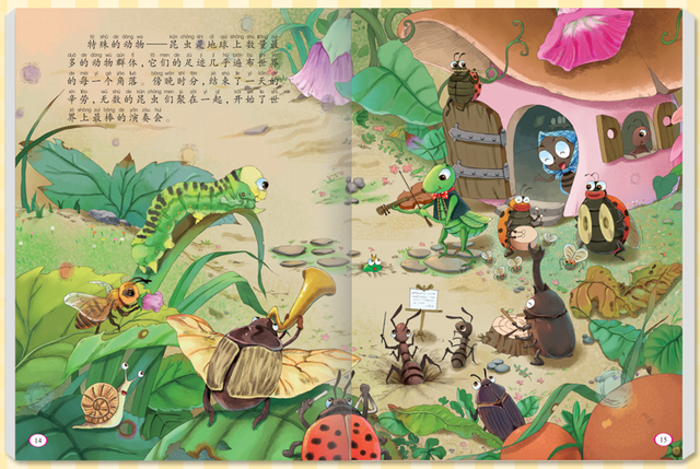 Książeczki Pinyin Early Education Storybook dla dzieci - 10 książek do czytania, poznawania sytuacji dzieci - Wianko - 11