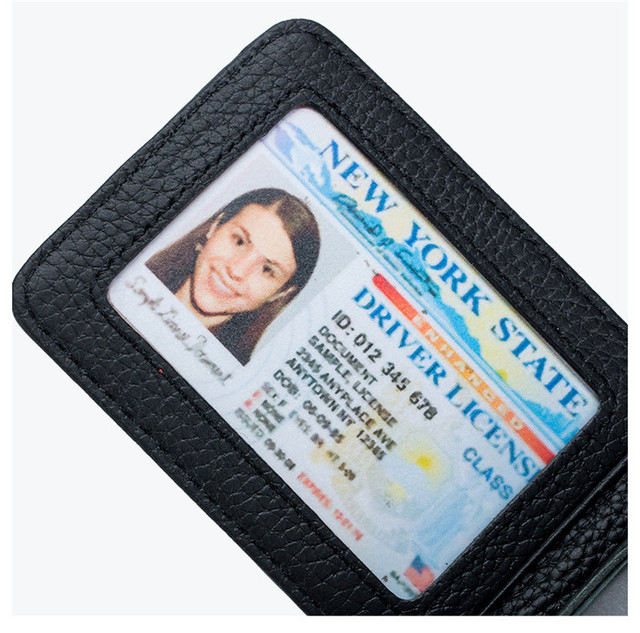 Etui skórzane na karty kredytowe dla kobiet, mężczyzn i prawo jazdy, handmade, małe, slim, krowa - Wianko - 10