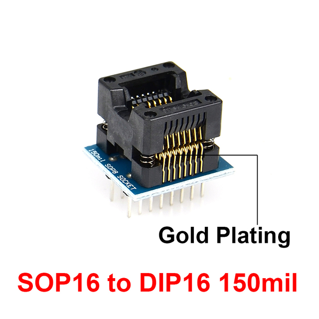 Adapter SOP28-DIP28 na SOP20/SOP16/SOP8 w komplecie 6 sztuk 150/200mil DIP8 TSSOP20/SSOP20/TSSOP8 do programowania kalkulatorów - Wianko - 5