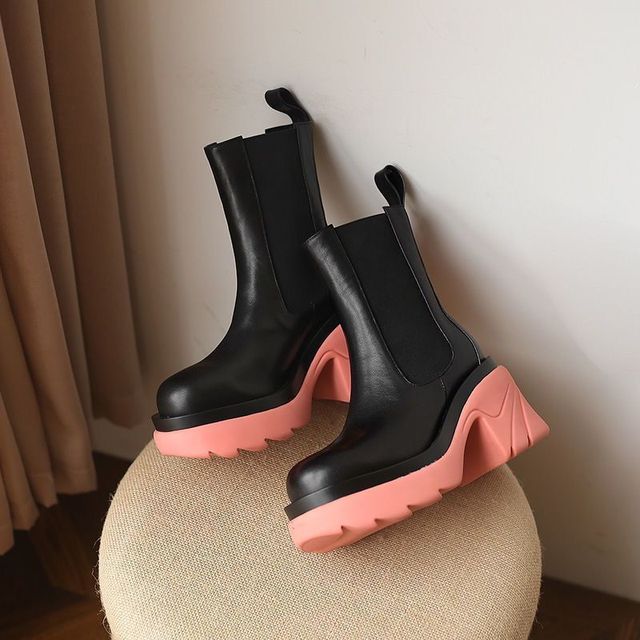 Wygodne damskie buty zimowe z 2022 kolekcji, sięgające powyżej kolan, na grubej podeszwie - Wianko - 7