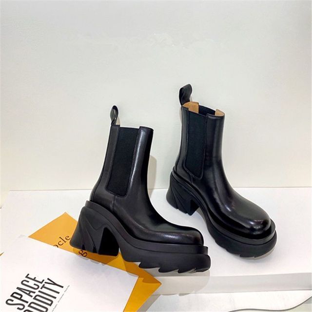Wygodne damskie buty zimowe z 2022 kolekcji, sięgające powyżej kolan, na grubej podeszwie - Wianko - 5