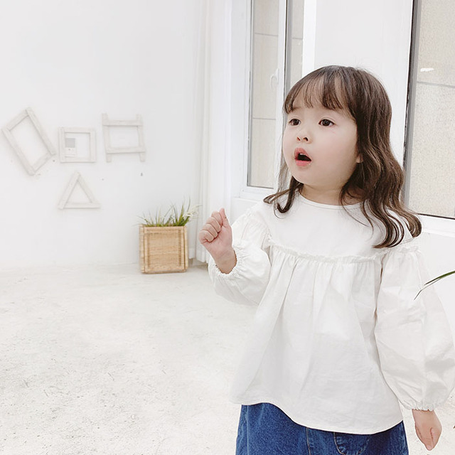 Koszulka Girls Koreańska dla dziewczynki, haftowana, z kołnierzykiem, 1-5 lat - Wianko - 28