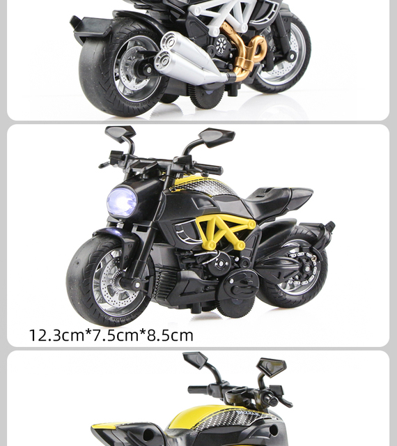 Model Ducati w skali 1:18 - uroczy symulacyjny motocykl zabawkowy dla dzieci, doskonały prezent urodzinowy - Wianko - 14