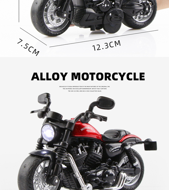 Model Ducati w skali 1:18 - uroczy symulacyjny motocykl zabawkowy dla dzieci, doskonały prezent urodzinowy - Wianko - 2