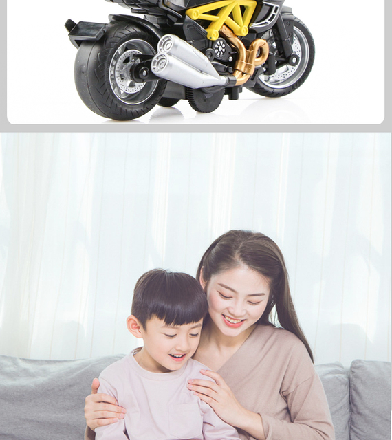 Model Ducati w skali 1:18 - uroczy symulacyjny motocykl zabawkowy dla dzieci, doskonały prezent urodzinowy - Wianko - 15