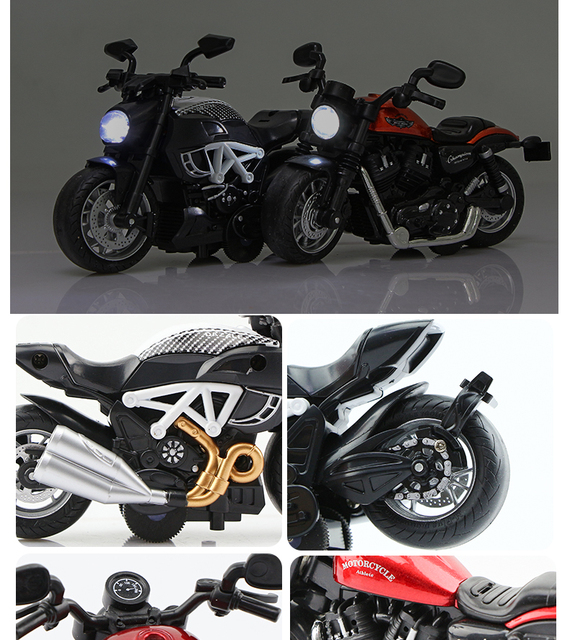 Model Ducati w skali 1:18 - uroczy symulacyjny motocykl zabawkowy dla dzieci, doskonały prezent urodzinowy - Wianko - 6