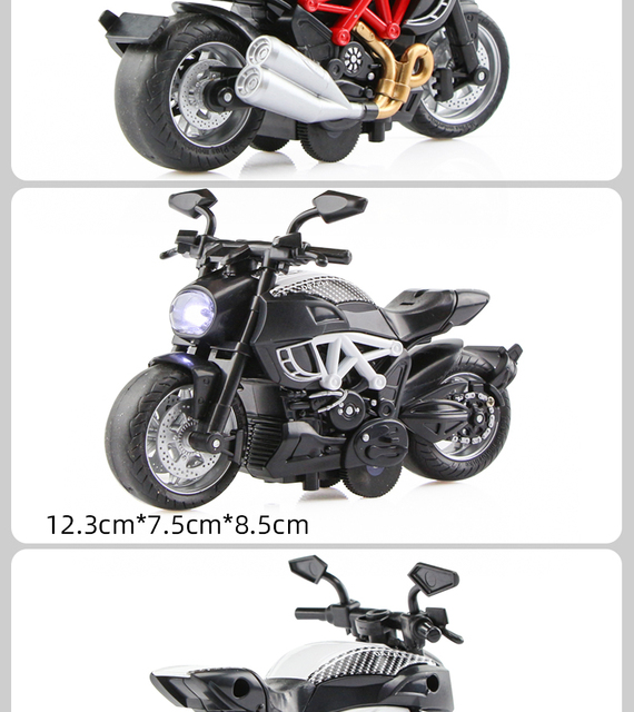 Model Ducati w skali 1:18 - uroczy symulacyjny motocykl zabawkowy dla dzieci, doskonały prezent urodzinowy - Wianko - 13