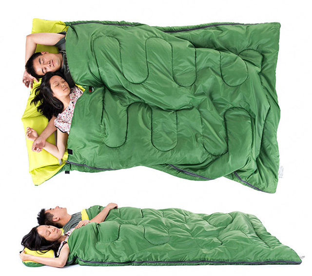 Śpiwór dla dwóch osób Naturehike z poduszkami - przenośna koperta na wiosnę i jesień - bawełniany śpiwór na zewnątrz - Wianko - 6