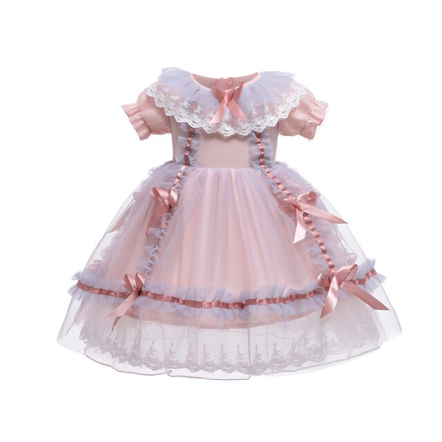 Różowa Tutu Sukienka dla Dzieci w Stylu Lolity - Kostium na Urodziny, Wielkanoc, Ślub w Stylu Vintage - Wianko - 10