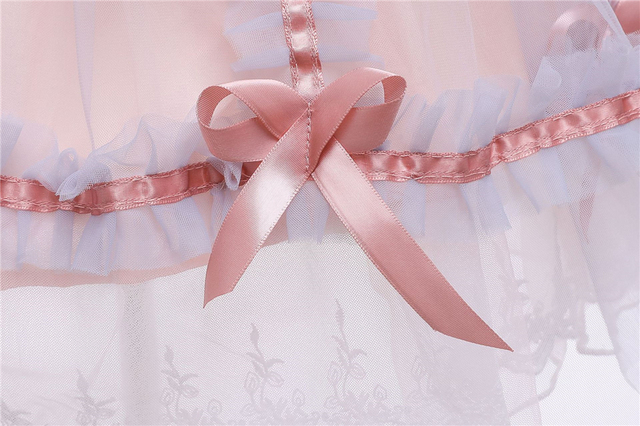 Różowa Tutu Sukienka dla Dzieci w Stylu Lolity - Kostium na Urodziny, Wielkanoc, Ślub w Stylu Vintage - Wianko - 16