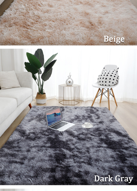 Puszysty dywan gruby aksamitny - idealny do salonu, sypialni dziecięcej oraz podstawek pod sofy i stoły - Wianko - 5