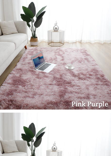 Puszysty dywan gruby aksamitny - idealny do salonu, sypialni dziecięcej oraz podstawek pod sofy i stoły - Wianko - 6
