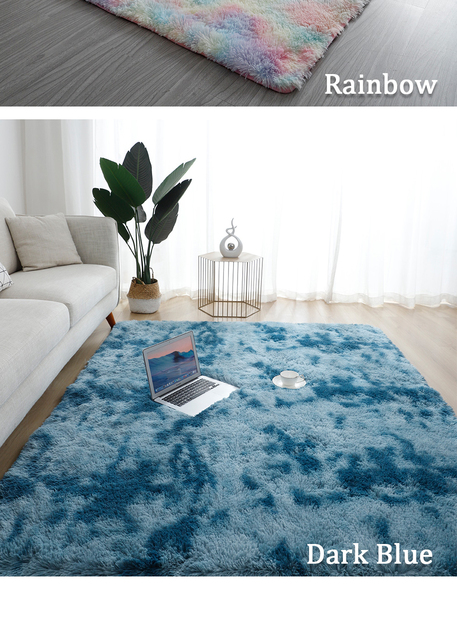 Puszysty dywan gruby aksamitny - idealny do salonu, sypialni dziecięcej oraz podstawek pod sofy i stoły - Wianko - 8