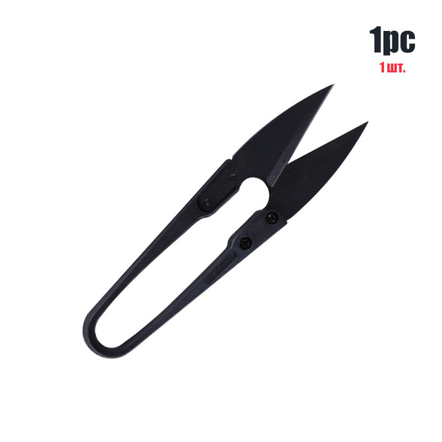 Nożyczki krawieckie U-kształt czarne do przycinania i zdobienia, narzędzia ręczne do szycia - Wianko - 3