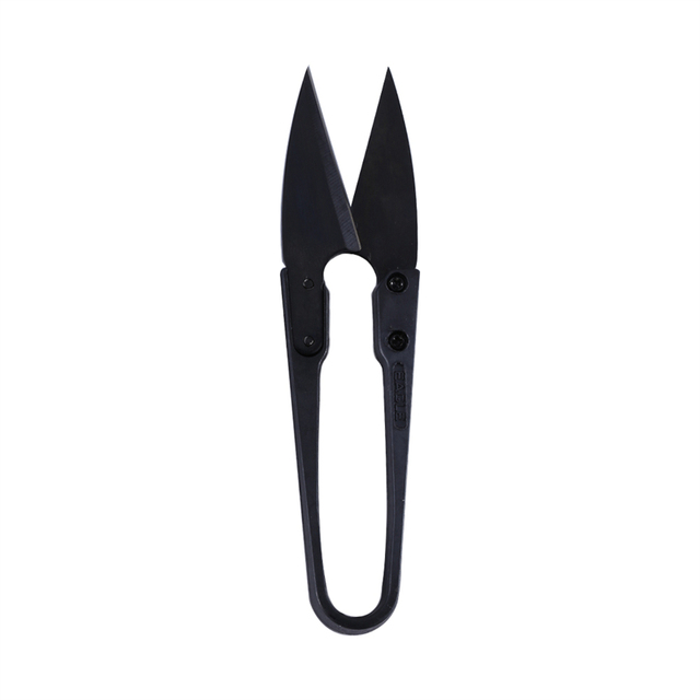 Nożyczki krawieckie U-kształt czarne do przycinania i zdobienia, narzędzia ręczne do szycia - Wianko - 4