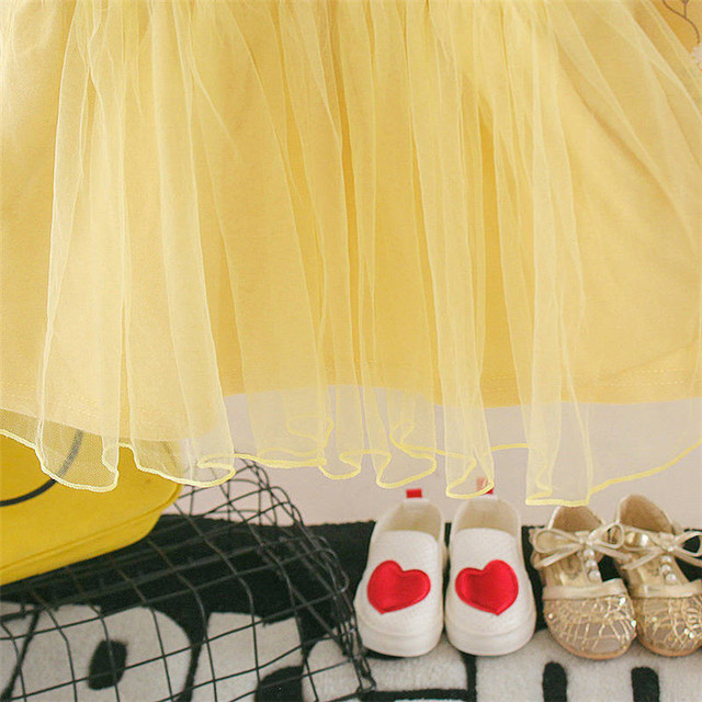 Stylowa sukienka Floral Mesh dla starszych kobiet - różowe/żółte maluchy (0-3 lata) - długie rękawy - Wianko - 15