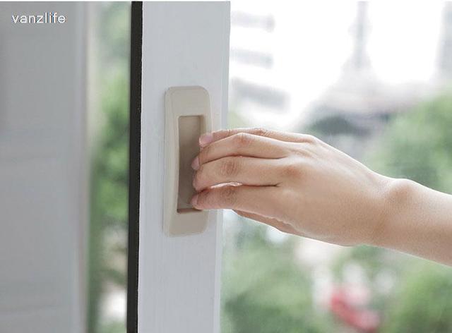 Klamka do drzwi Vanzlife - wklej wielofunkcyjny uchwyt do home prostokątnych szklanych i okiennych drzwi przesuwnych push-pull - Wianko - 1