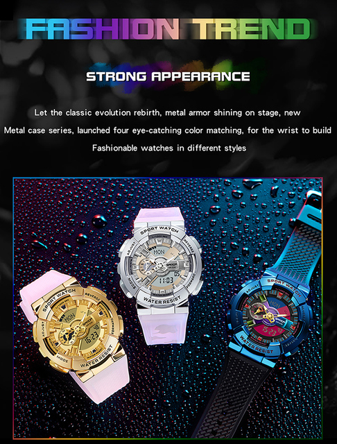 Męski zegarek cyfrowy BASID G Style, wodoodporny, luksusowa marka, modny elektroniczny zegar dla mężczyzn - Wianko - 1