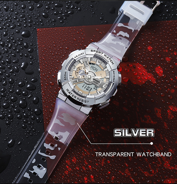 Męski zegarek cyfrowy BASID G Style, wodoodporny, luksusowa marka, modny elektroniczny zegar dla mężczyzn - Wianko - 13