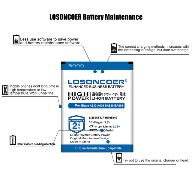 Bateria do tabletu Teclast X6 Pro LOSONCOER 6000mAh H28150170P - 100% oryginalna - Wianko - 13