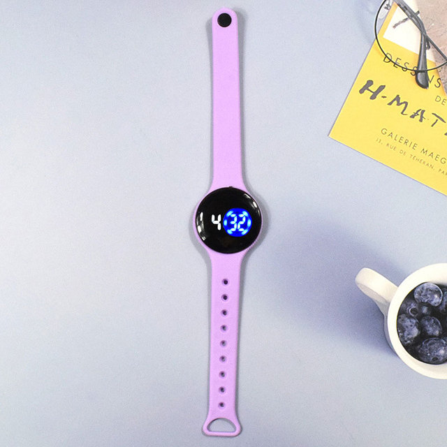 Zegarek dziecięcy wodoodporny z plastikową bransoletką, dotykowy ekran LED - Wianko - 15