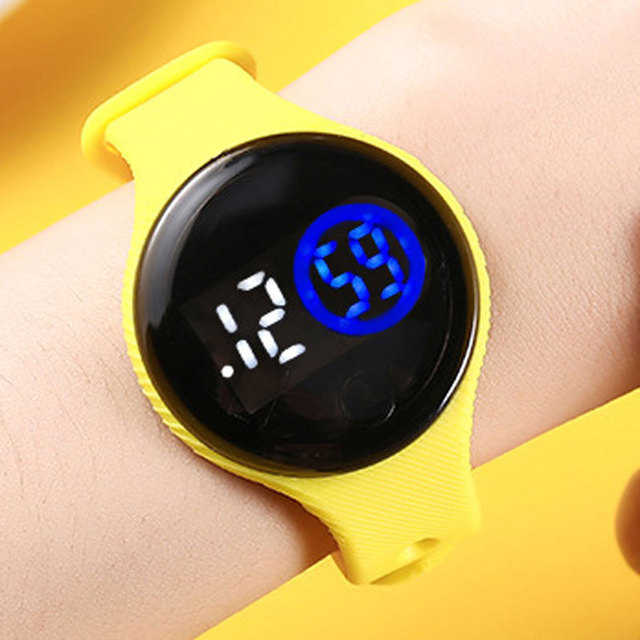 Zegarek dziecięcy wodoodporny z plastikową bransoletką, dotykowy ekran LED - Wianko - 19