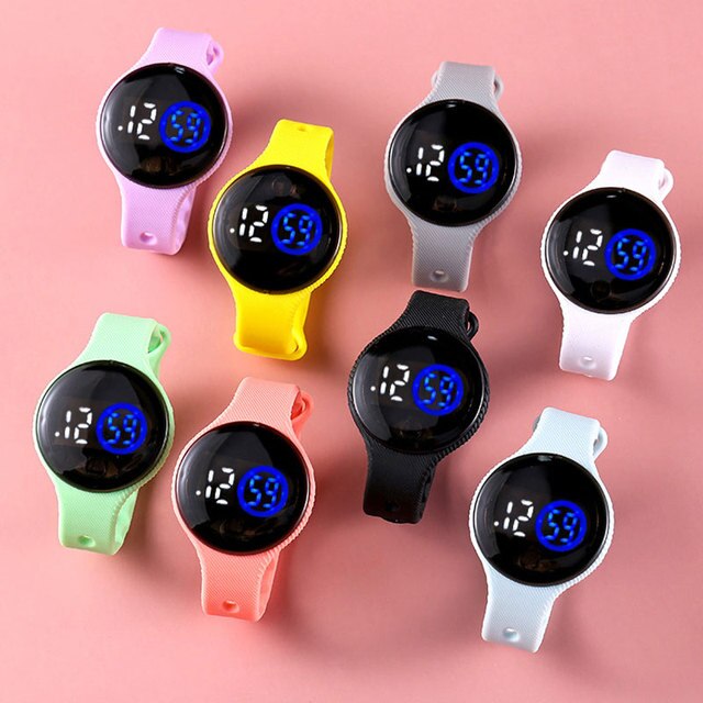 Zegarek dziecięcy wodoodporny z plastikową bransoletką, dotykowy ekran LED - Wianko - 21