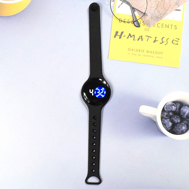 Zegarek dziecięcy wodoodporny z plastikową bransoletką, dotykowy ekran LED - Wianko - 13