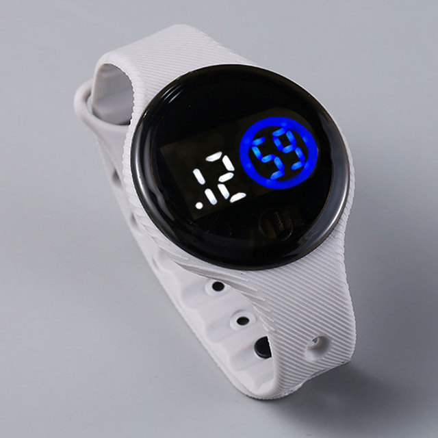 Zegarek dziecięcy wodoodporny z plastikową bransoletką, dotykowy ekran LED - Wianko - 7