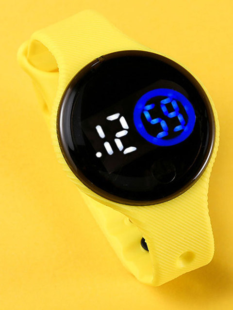 Zegarek dziecięcy wodoodporny z plastikową bransoletką, dotykowy ekran LED - Wianko - 9