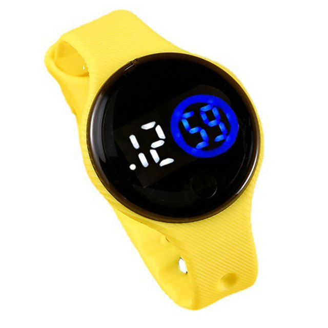 Zegarek dziecięcy wodoodporny z plastikową bransoletką, dotykowy ekran LED - Wianko - 18