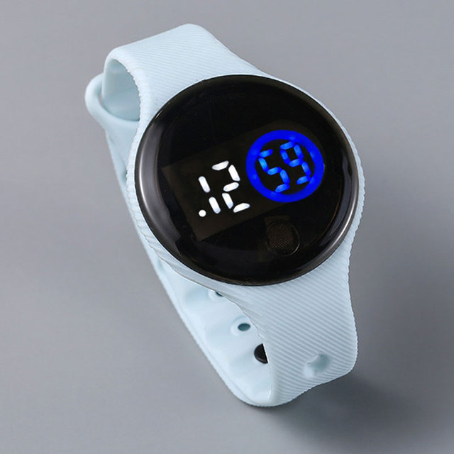 Zegarek dziecięcy wodoodporny z plastikową bransoletką, dotykowy ekran LED - Wianko - 6