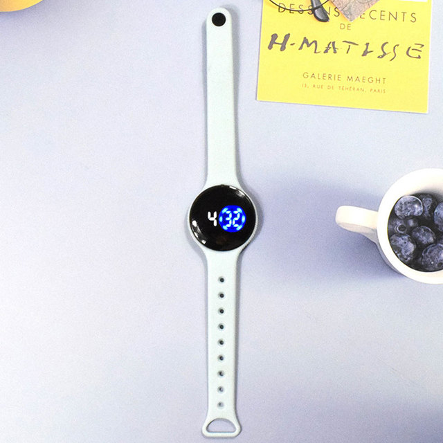 Zegarek dziecięcy wodoodporny z plastikową bransoletką, dotykowy ekran LED - Wianko - 17
