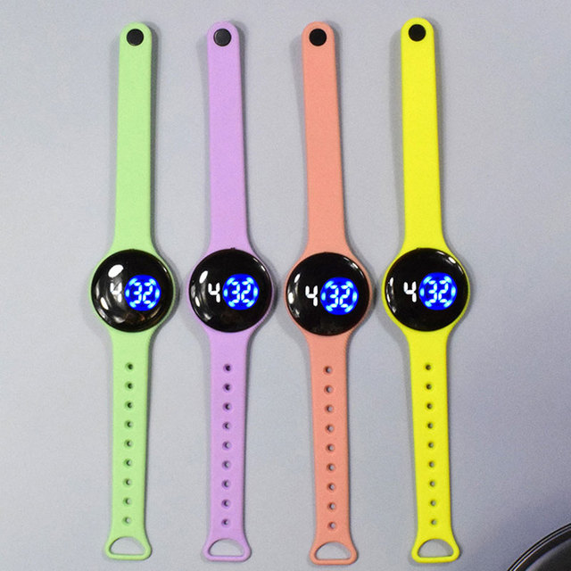Zegarek dziecięcy wodoodporny z plastikową bransoletką, dotykowy ekran LED - Wianko - 22