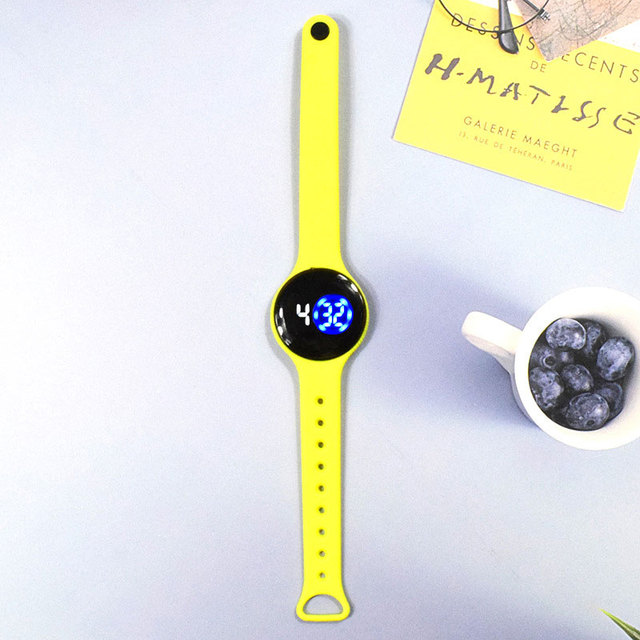 Zegarek dziecięcy wodoodporny z plastikową bransoletką, dotykowy ekran LED - Wianko - 16
