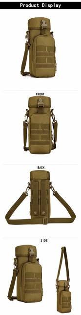 Wielofunkcyjny wojskowy plecak Kettle z kategorii torby z długim paskiem - wysokiej jakości Nylon, wodoodporny, zapinany po bokach, kamuflaż Crossbody dla kobiet - 2021 - Wianko - 5