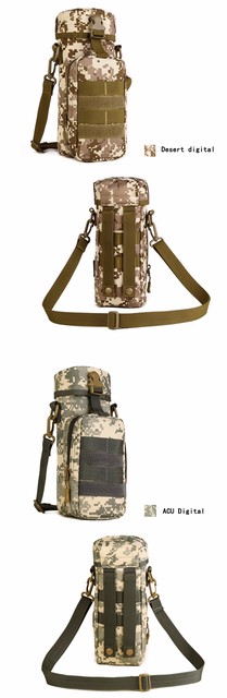 Wielofunkcyjny wojskowy plecak Kettle z kategorii torby z długim paskiem - wysokiej jakości Nylon, wodoodporny, zapinany po bokach, kamuflaż Crossbody dla kobiet - 2021 - Wianko - 10