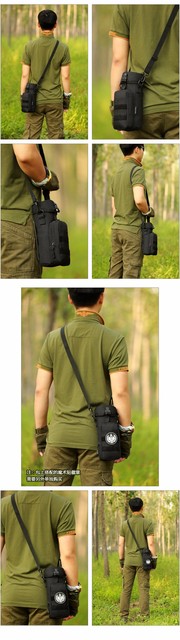 Wielofunkcyjny wojskowy plecak Kettle z kategorii torby z długim paskiem - wysokiej jakości Nylon, wodoodporny, zapinany po bokach, kamuflaż Crossbody dla kobiet - 2021 - Wianko - 12