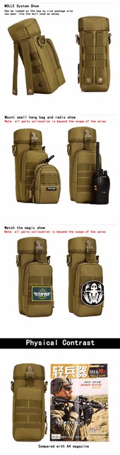 Wielofunkcyjny wojskowy plecak Kettle z kategorii torby z długim paskiem - wysokiej jakości Nylon, wodoodporny, zapinany po bokach, kamuflaż Crossbody dla kobiet - 2021 - Wianko - 8