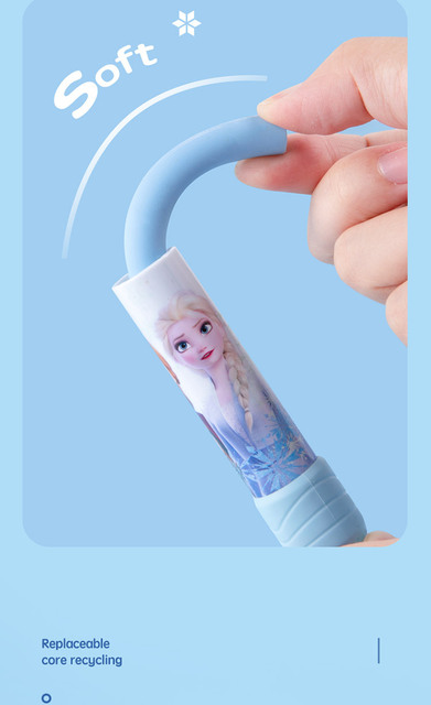 Gumka do ścierania Disney Push-type student Frozen Elsa - kreatywna, 2 paczki po 4 gumki z motywami z kreskówek - Wianko - 7