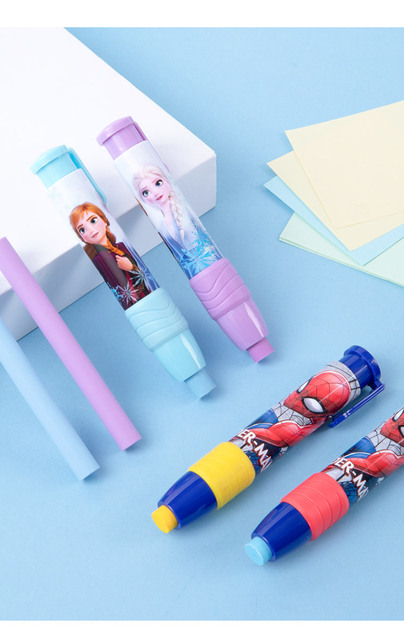 Gumka do ścierania Disney Push-type student Frozen Elsa - kreatywna, 2 paczki po 4 gumki z motywami z kreskówek - Wianko - 16