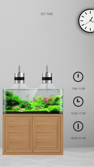 Oświetlenie akwariowe LED o pełnym spektrum - regulowane światło w kształcie rurki do akwariów akwariowych SUNSUN ADT Series - Wianko - 16